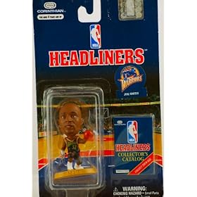  1996 - Corinthian - NBA - Headliners - Joe Smith #32 - Golden State Warriors - Vintage 3 Inch Basketball Figure - Rare - Limited Edition - Collectible