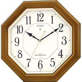 CITIZEN ネムリーナルック 電波掛時計 4MY645-006