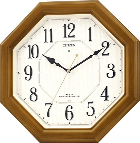 CITIZEN (シチズン) 掛け時計 ネムリーナルック 電波時計 4MY645-006