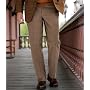 Cotton Corduroy Plain Front Dress Trouser