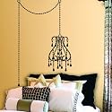 Lot 26 Studio Burnish Nouveau Chandelier Vinyl Wall Decal, 16 x 24-Inches