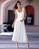 Together Satin-lined mesh skirt|