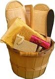 Deluxe Spa Bath & Beauty Basket-7 pcs Super Value Holidays,Corporate Gift Set,$45.00 Value with RE-Useable Beautiful Basket