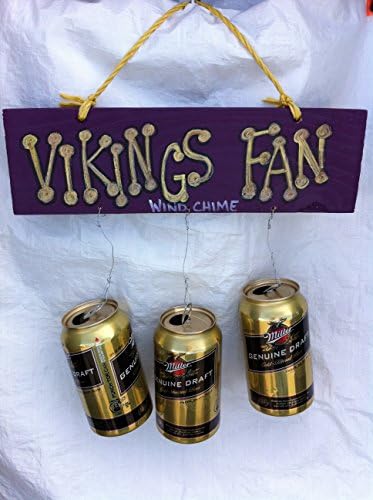 Minnesota Vikings Beer Can Wind Chime