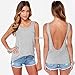 Deep Sexy Backless Nightclub Party Vest Club Tank Party Tops Blouse
