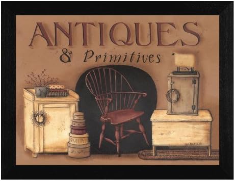 The Craft Room BR124PA-276 Antiques and Primitives, Hardwood Framed and Textured Wall Art
