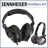 Sennheiser HD-280 Professional Headphones with Collapsible and Rotatable Earpieces w/ Sony MDRNC7 Noise Canceling on-ear Foldable Headphones
