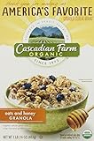 Cascadian Farm Organic Cereal, Oats & Honey Granola, 16 Oz