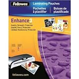 Fellowes 52225, Glossy Pouch - Letter, 3 mil, 50 pack