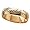 Personalized 5mm. Gold-Over-Sterling Silver Band with Name Outside- 12