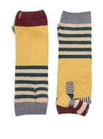 Alice Hannah Calentadores de Brazos Stripe Bow s (Multicolor / Oro)