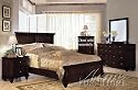 4pc Eastern King Size Bedroom Set Espresso Finish