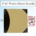 Pioneer Photo Albums 622500 Fabric Leatherette 500 Photo Album 4X6 2-UP Bundle of 3