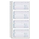 Adams Spiral Bound Phone Message Book, Carbonless Duplicate, 4 Messages per Page, 600 Sets per Book (SC1164D)