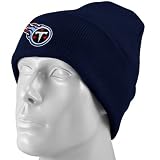 NFL Men's End Zone Cuffed Knit Hat - K010Z (Tennessee Titans, One Size Fits All)