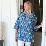 rockflowerpaper Roussillon Navy La Veranda Tunic