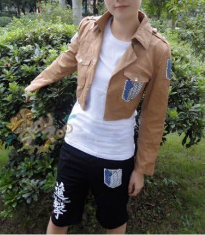 Rilkean Heart Shingeki no Kyojin Attack on Titan Scouting Legion Khaki Cosplay Unisex Jacket (SIZE:XL) by Rilkean Heart