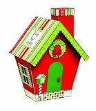 Too Good Gourmet Red Holiday House With Holiday Sugar Cookies, 8-Ounce Boxes (Pack of 4)
