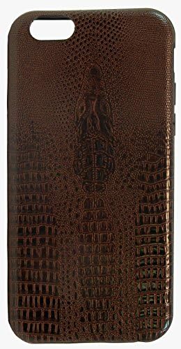 Guardian Accessories iPhone 6 Crocodile Alligator Skin Luxury Slim Fit Cell Phone Case Cover NEW DESIGN (Dark Brown)