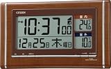 リズム時計｜CITIZEN (シチズン) 掛け時計 置き時計 兼用 パルデジットR075 電波時計 室外温度センサー 8RZ075-006