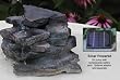 Solar Powered Birdbath Waterfall Rock
