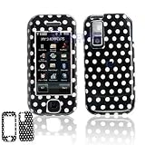 Black and White Polka Dot Design Snap-On Cover Hard Case Cell Phone Protector for Samsung SCH-U940 SCHU940 Glyde PDA