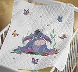 Eeyore with Butterflies Cross-Stitch Baby Quilt Kit