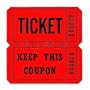 MAC18620 - Ticket Roll, Double Coupon, 2000/RL, Red