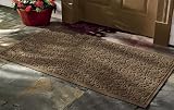 Leaf Pattern Water Trapper Mats / Only 2' X 3', Dark Brown