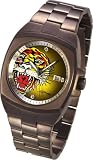 ED HARDY MEN'S KOOL STEEL WATCH BROWN KS-BRY