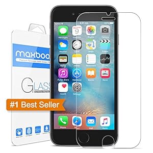 iPhone 6S Screen Protector, Maxboost® iPhone 6 6S Glass Screen Protector [3D Touch Compatible - Tempered Glass] 0.2mm Screen Protection Case Fit [Lifetime Warranty] [DO NOT FIT iPhone 6/6S Plus]