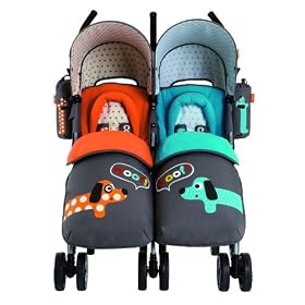 Cosatto You2 Polka Dogs Twin Stroller