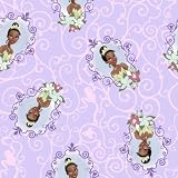 Crafty Cuts 1.5 Yards Fleece Fabric, Princess Frog Frame Scroll