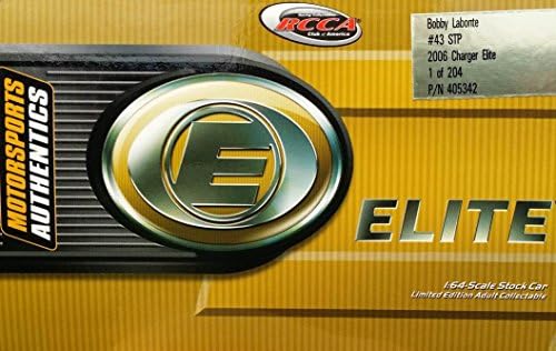 RCCA ELITE BOBBY LABONTE 2006 CHARGER ELITE STP NASCAR - ONLY 204 MADE - 1:64 Scale Diecast Metal