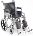 Transport Wheelchair With Chromed Steel Frame, Elevating Legrests, Leather Seat, Detachable Armrests, PU Castors and Pneumatic Mag Mag Wheels For A More Comfortable Ride.
