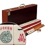American Mahjong Game Set with Red Wood Case by Yellow Mountain Imports