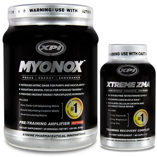 Bodybuilding Supply Store PostWorkout & Recovery Myonox + Xtreme ZMA Pre