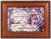 Cottage Garden Grandmother Purple Flowers Music Box Gift -MB673