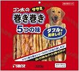 ゴン太のササミ巻き巻き 5つの味 320gの画像
