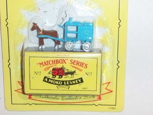 1993 Matchbox Originals Limited Edition Collectors' Series I 1:72 Scale Diecast Vehicle with Authentic Collector Box: Horse-Drawn Milk Float No.7
