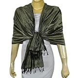 Silk Scarf for Women Jacquard Pattern Rectangular 22 x 72 inches