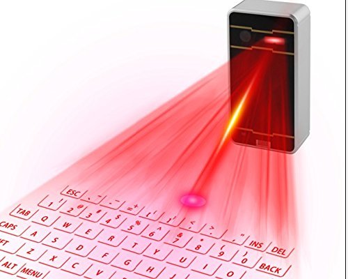 Maxsync® Virtual Projected Laser Bluetooth Keyboard for Phone PC Tablet Laptop--Black