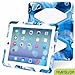 iPad Cases,iPad 2 Case,iPad 3 Case,iPad 4 Case,TRAVELLOR®[Heavy Duty] iPad Case,Three Layer Armor Defender And Full Body Protective Case Cover With Kickstand And Screen Protector for iPad 2/3/4 - Navy/White