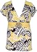 Yellow Brown Plus Size Short Sleeve Shirt Image