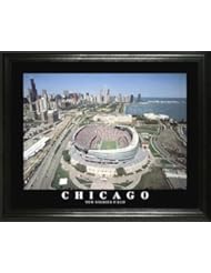 Sports: Chicago Bears - New Soldier Field Aerial - Lg - Framed Poster Print - Laminated Visuals