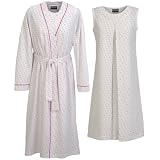 Sweetheart Nursing Nightgown and Robe Set - Gown - Sleepwear at Preztige Collections