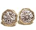 Two Tone Diamond Braided Earring, 18k Gold (T.w 0.40)