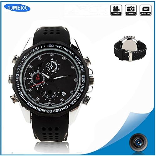 Oumeiou 1080p Sports 8gb Hidden Camera Watch Video Recorder DVR Sounds Digital Recording Camera Waterproof Wrist Watch