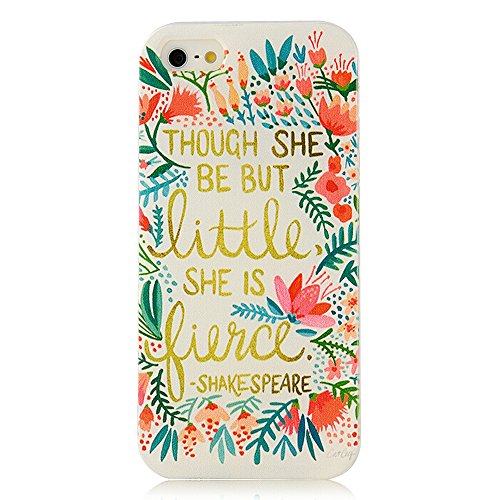 5s Case, iPhone 5&5s Case - MOLLYCOOCLE Fashion Style Colorful Painted Red Flowers Pattern TPU Soft Cover Case for iPhone 5&5s(Red Flowers)
