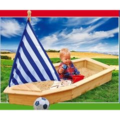 Sandkasten Buddelkasten Schiff aus Holz